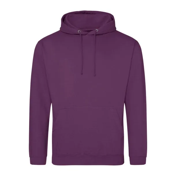  COLLEGE HOODIE - Just Hoods Plum