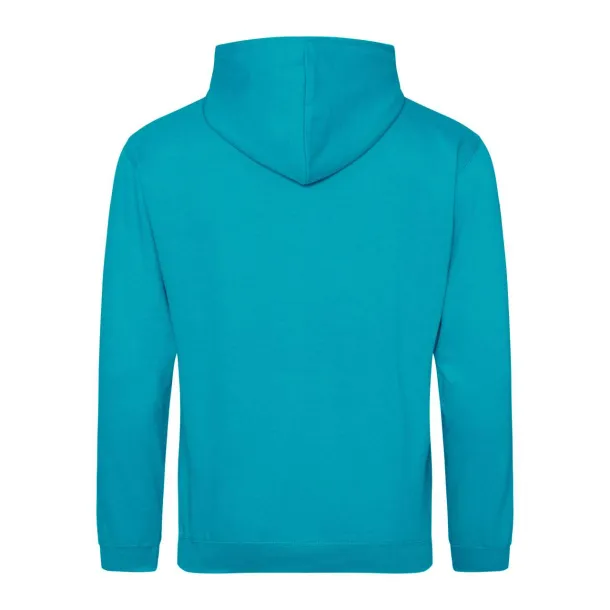  COLLEGE HOODIE - Just Hoods Lagoon Blue