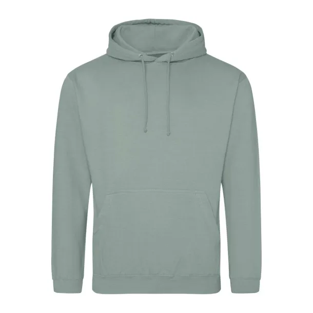  COLLEGE HOODIE - Just Hoods Dusty Green