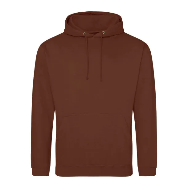  COLLEGE HOODIE - Just Hoods Red Rust