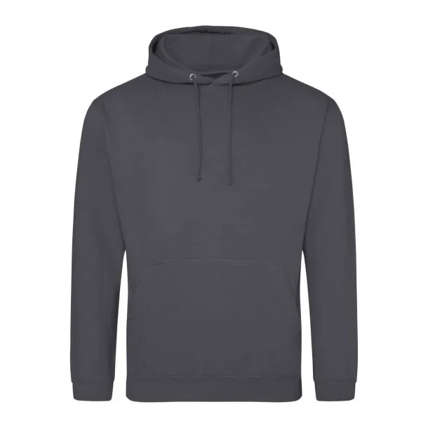  COLLEGE HOODIE - Just Hoods Shark Grey