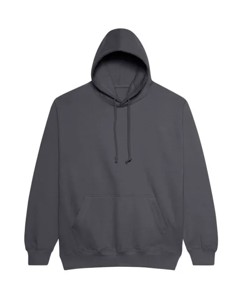  COLLEGE HOODIE - Just Hoods Solid Charcoal