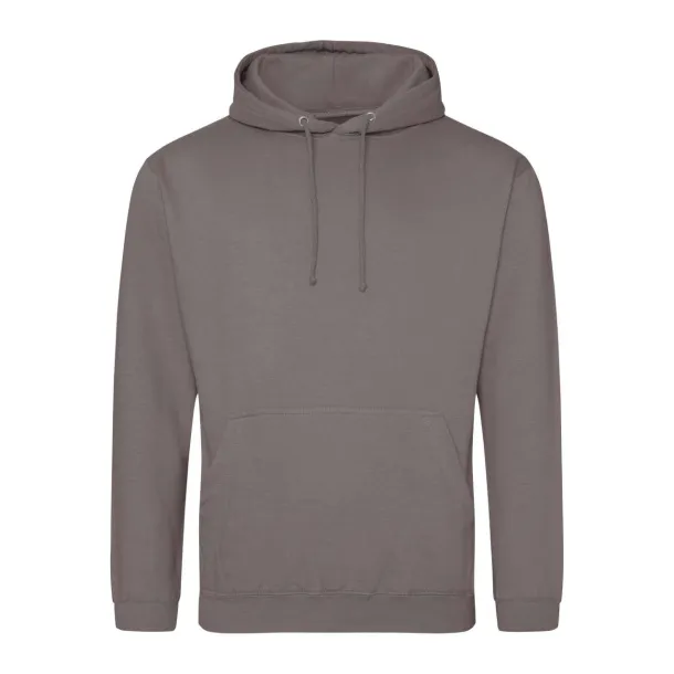  COLLEGE HOODIE - Just Hoods Mocha Brown