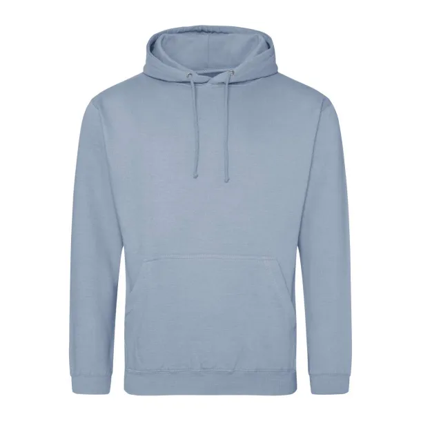  COLLEGE HOODIE - Just Hoods Dusty Blue