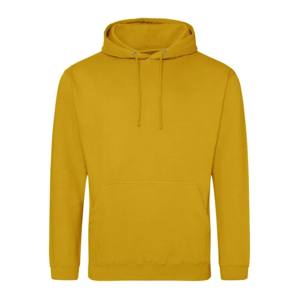  COLLEGE HOODIE - Just Hoods Mustard