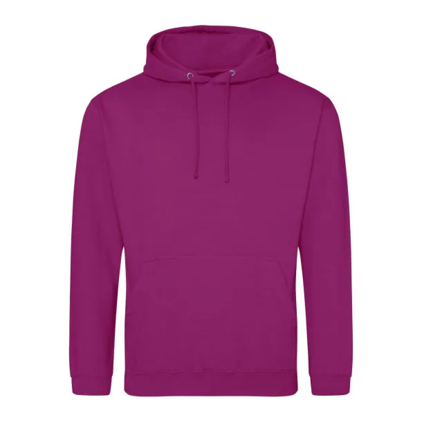  COLLEGE HOODIE - Just Hoods Festival Fuchsia