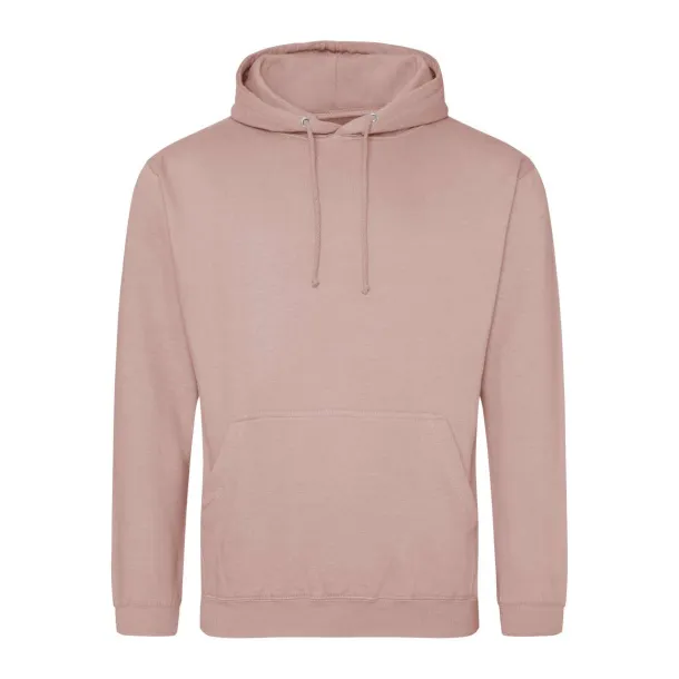  COLLEGE HOODIE - Just Hoods Dusty Pink