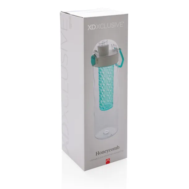  Honeycomb lockable leak proof infuser bottle - XD Xclusive Turquoise 