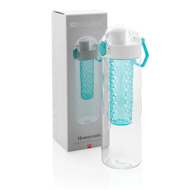  Honeycomb lockable leak proof infuser bottle - XD Xclusive Turquoise 