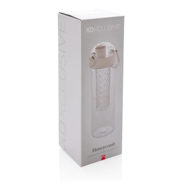  Honeycomb lockable leak proof infuser bottle - XD Xclusive White 