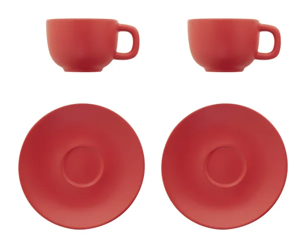 Caturra Plus set šalica za cappuccino, 200 ml Crvena