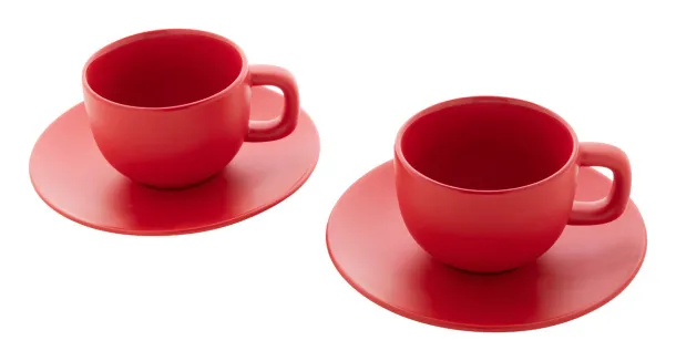 Caturra Plus set šalica za cappuccino, 200 ml Crvena
