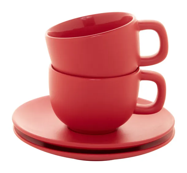 Caturra Plus set šalica za cappuccino, 200 ml Crvena