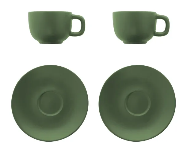 Caturra Plus set šalica za cappuccino, 200 ml Zelena