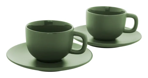 Caturra Plus set šalica za cappuccino, 200 ml Zelena