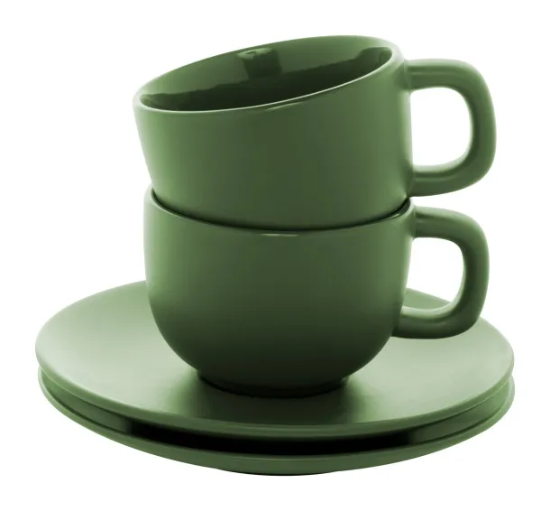 Caturra Plus cappuccino cup set Green