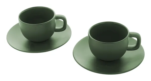 Caturra Plus set šalica za cappuccino, 200 ml Zelena