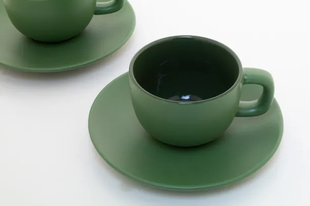 Caturra Plus cappuccino cup set Green