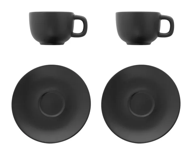 Caturra Plus set šalica za cappuccino, 200 ml Crna