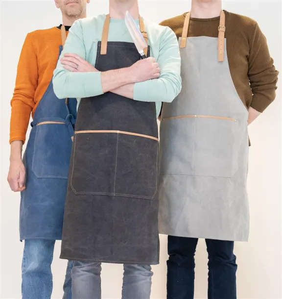  Deluxe canvas chef apron - XD Collection Grey 