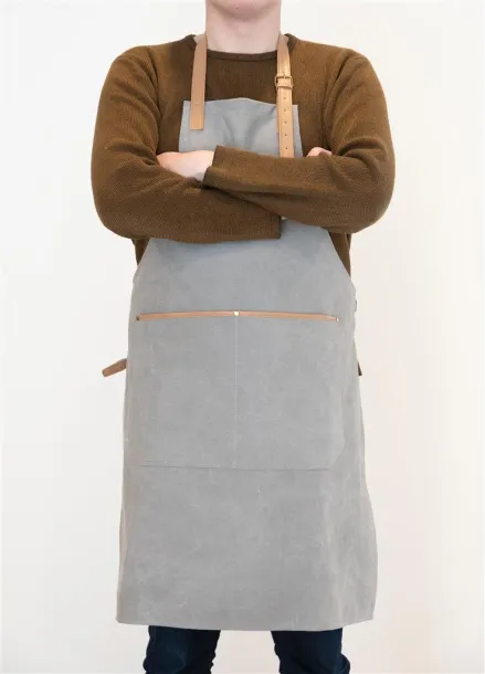  Deluxe canvas chef apron - XD Collection Grey 