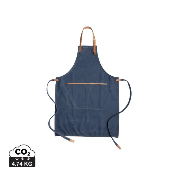  Deluxe canvas chef apron - XD Collection Blue 