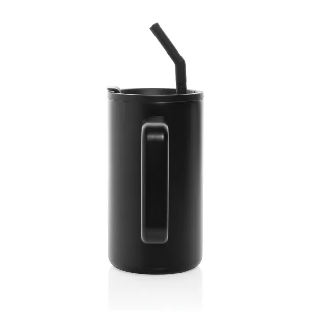 Cube RCS certified recycled steel mug 800ml - XD Collection Black 