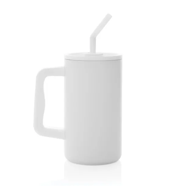 Cube RCS certified recycled steel mug 800ml - XD Collection White 