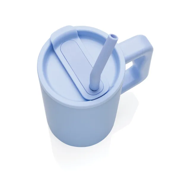 Cube RCS certified recycled steel mug 800ml - XD Collection light blue 