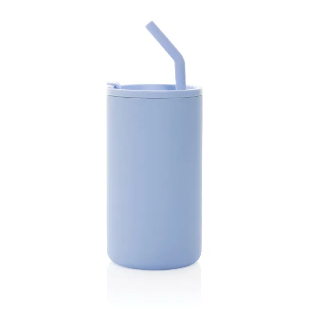 Cube RCS certified recycled steel mug 800ml - XD Collection light blue 