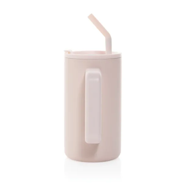 Cube RCS certified recycled steel mug 800ml - XD Collection pink 