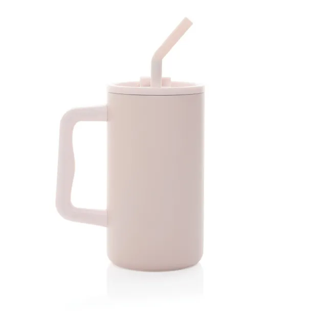 Cube RCS certified recycled steel mug 800ml - XD Collection pink 