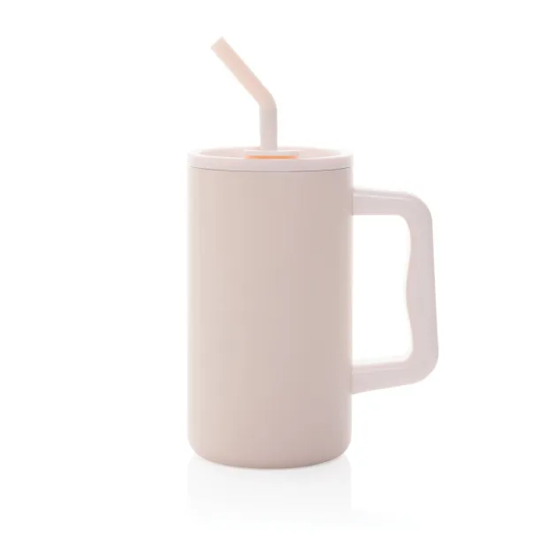 Cube RCS certified recycled steel mug 800ml - XD Collection pink 