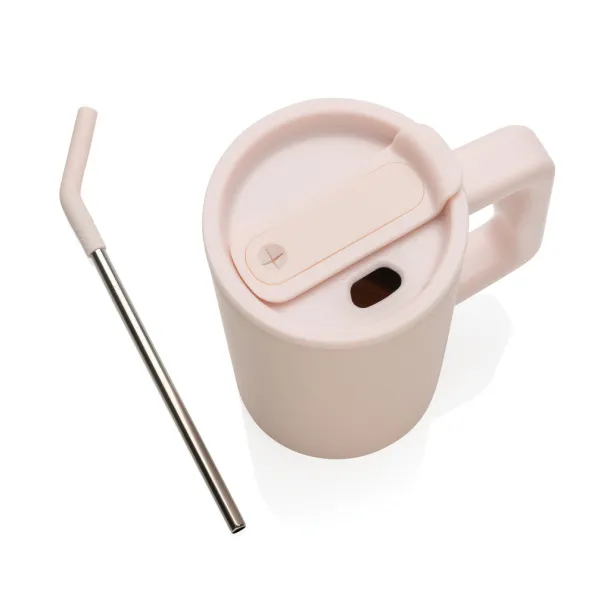 Cube RCS certified recycled steel mug 800ml - XD Collection pink 