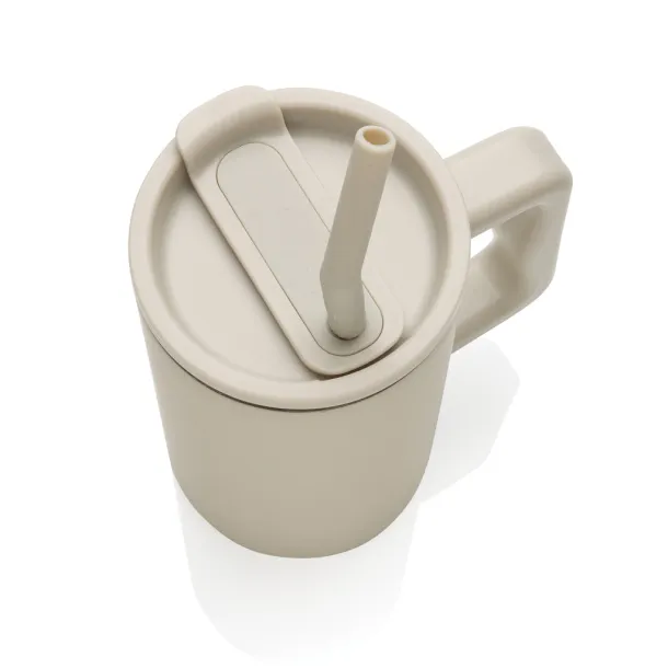 Cube RCS certified recycled steel mug 800ml - XD Collection beige 