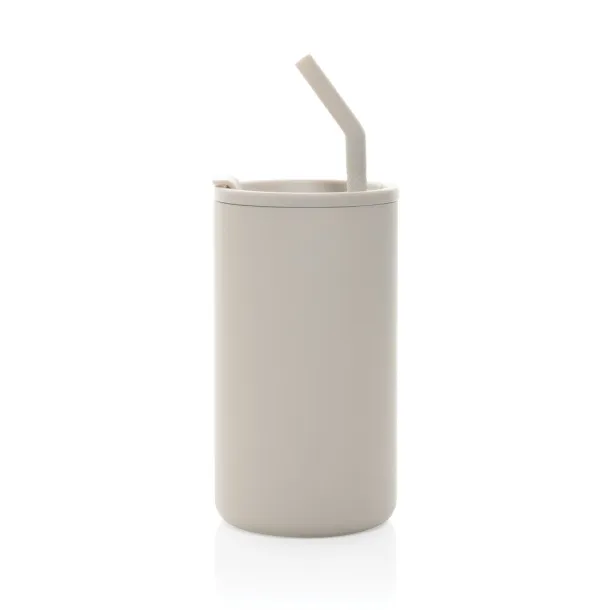 Cube RCS certified recycled steel mug 800ml - XD Collection beige 