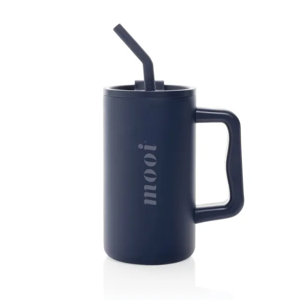 Cube RCS certified recycled steel mug 800ml - XD Collection blue 