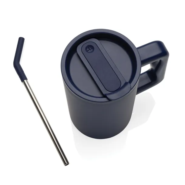 Cube RCS certified recycled steel mug 800ml - XD Collection blue 