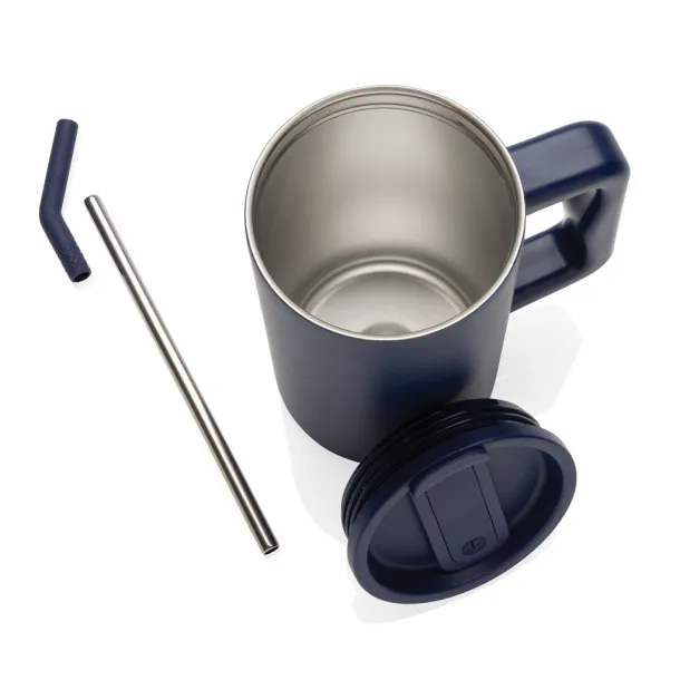 Cube RCS certified recycled steel mug 800ml - XD Collection blue 