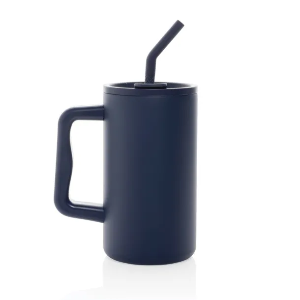 Cube RCS certified recycled steel mug 800ml - XD Collection blue 