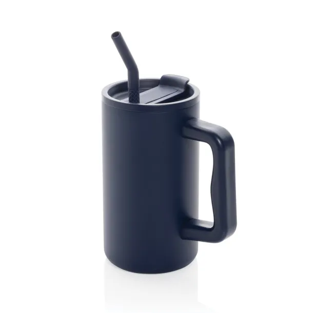 Cube RCS certified recycled steel mug 800ml - XD Collection blue 