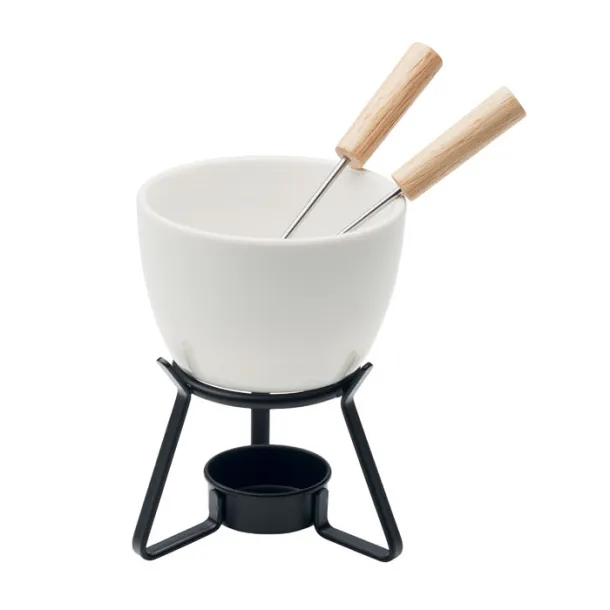 KASE Keramički set za fondue 240 ml Bijela