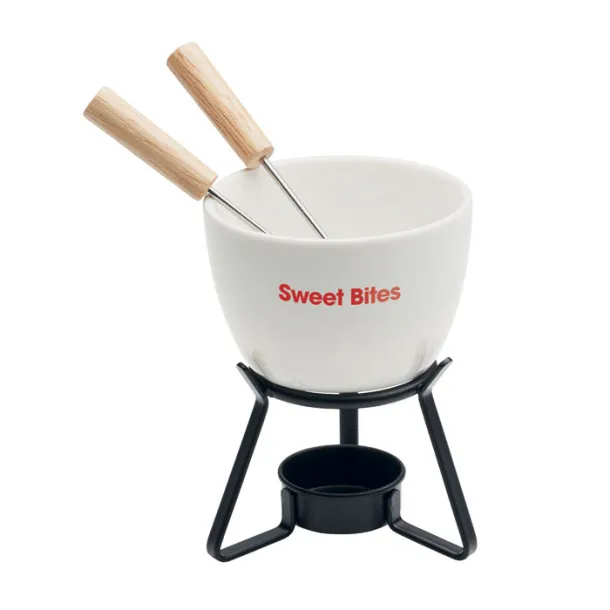 KASE Ceramic fondue set 240 ml White