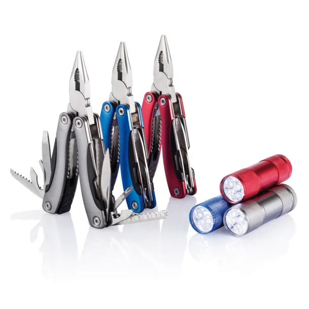  Multitool and torch set - XD Collection Red 