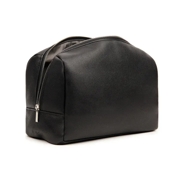  VINGA Bermond RCS recycled PU toiletry bag - Vinga Black 