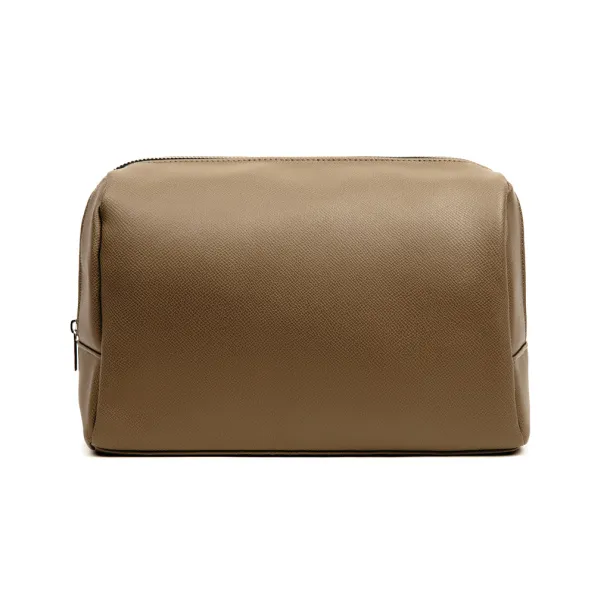  VINGA Bermond RCS recycled PU toiletry bag - Vinga brown 