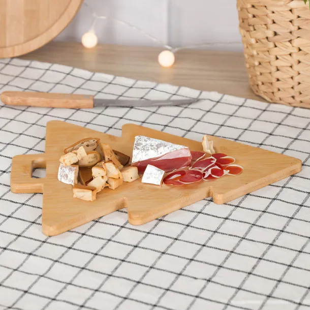  Bamboo cutting and serving board "Christmas tree" neutral