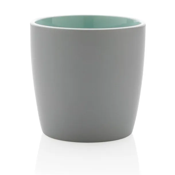  Ceramic mug with colored inner - XD Collection 45533C Grey