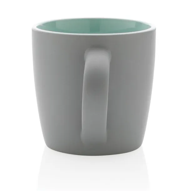  Ceramic mug with colored inner - XD Collection 45533C Grey