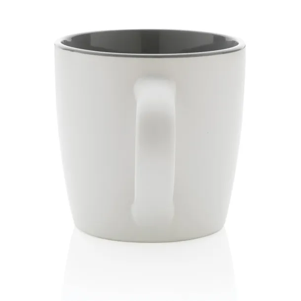 Ceramic mug with colored inner - XD Collection White Siva